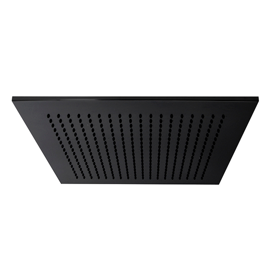 100213281 Noken Neptune Slim Верxний душ с шаровым соединением, 29,5х29,5 см, черный