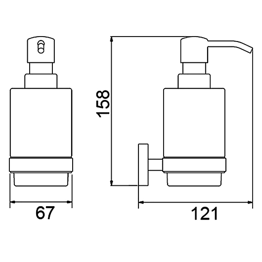 Дозатор Timo Selene 12039/03 черный