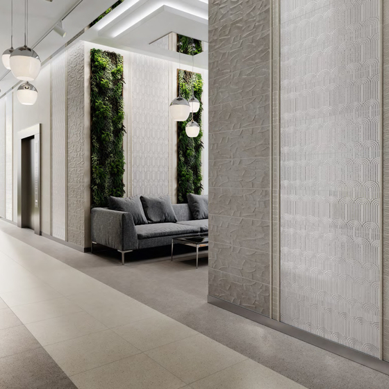 12151R   Безана серый  светлый структура обрезной Kerama Marazzi 25x75