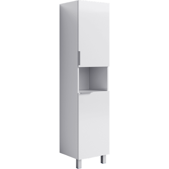 Пенал Бриг 40см, белый глянец, с ножками, 40х30х184,5см, Br.05.04/W, универсальный