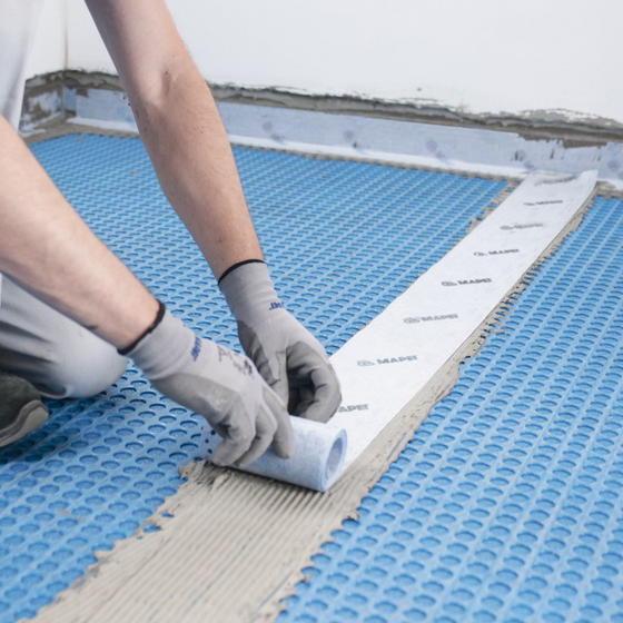 Mapeband Easy, 13см - Лента высокоэластичная гидроизоляционная прорезиненная,  рулон 30м