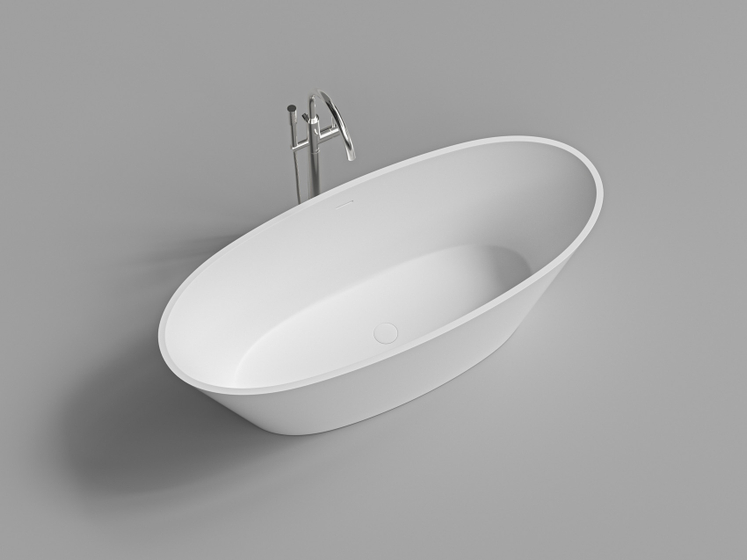 Ванна DA-B050 отдельностоящая (1710х700х610), Solid Surface,белая