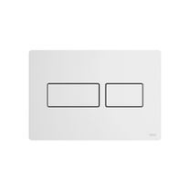 9240433 TECE Solid Панель смыва, металл, цвет панели белый матовый, цвет клавиш белый матовый