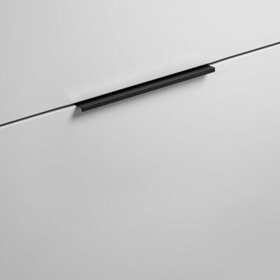 Тумба с керамической раковиной Burgbad Eqio Slim, 92 см, Белый глянец F2009, (SHBT092), Ручки черные