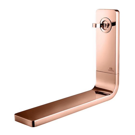 100210916 Noken Lounge смеситель для раковины настенный, медь