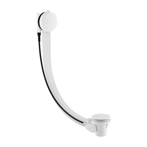 100273054 Noken Next слив-перелив для ванны, белый матовый