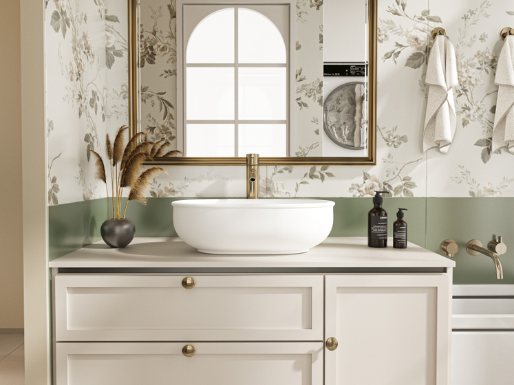 Раковина DA-2111 на столешницу (500х320х150) Solid Surface, белая