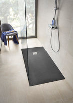 Душевой поддон Roca TERRAN, черный, 120x90x2,8 см, с сифоном, AP1014B038401400