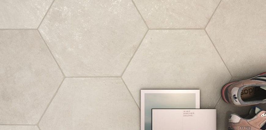 Hexag Amazonia Off White керамогранит ZYX 32x36.8