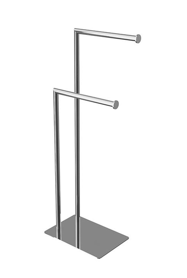 100360484 Noken Round напольный двойной полотенцедержатель, хром