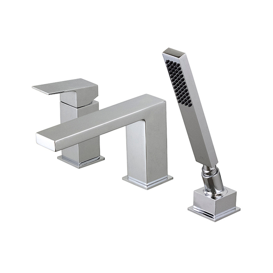 100284617 Noken Square Внешняя часть смесителя на борт ванны, хром