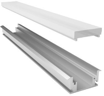 Pro-Light Alum Anod PLATA профиль для LED аллюм 11х26.7 mm Butech