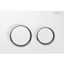 Клавиша Geberit Omega 20, 115.085.KJ.1 белый/хром глянец/белый