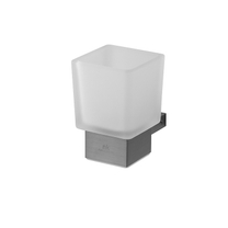 100289234 Noken Urban C стакан настенный, brushed titanium