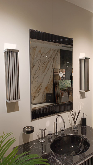 Светильник Oasis Murano1 500x110x100 мм Black/Chrome, с прозрачными и черными профилями (0LTLS13CR)