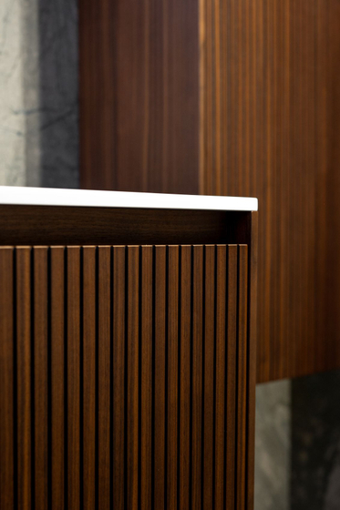 Комплект Brenta Fly 120 см (тумба 1 ящик, W10 шпон Dark walnut)