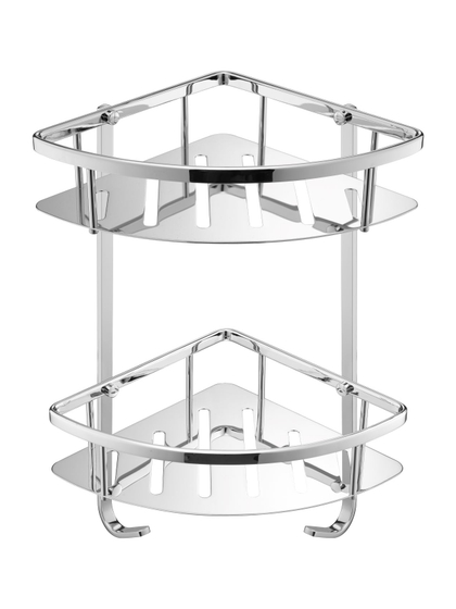 Угловая полка для душа двойная JTP Rod Chrome, WJ 2008980 CR