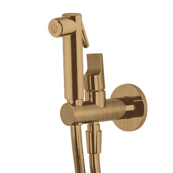 Комплект Fima Гигиенический душ (смеситель,подвод воды,лейка внутр.часть) Bronze (F2645+F2320/1NBR)