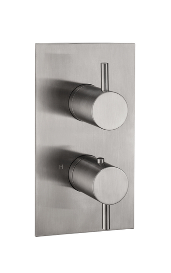 Термостатический смеситель встраиваемый JTP Rod Brushed Nicke, 3 выхода, WJ 8504233 BN