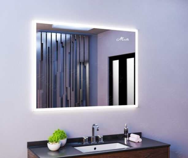 Зеркало Miralls Murano 1200x900, интерьерная + фронтальная подсветка 3в1, тач кольцо, обогрев