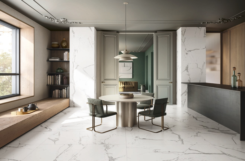 Stellaris Statuario White Lap керамогранит Italon 60x120