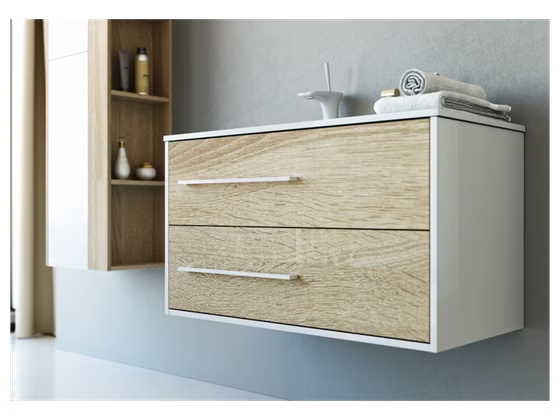 Тумба Майами 900 подвесная с раковиной (чаша слева) Mai.01.09/L