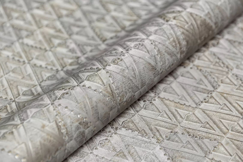 KM7405 Обои виниловые Коллаж мотив, серый KERAMA MARAZZI