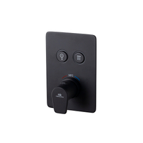 100271995 Noken Touch&Feel Black Смеситель термостатический на 2 выхода + SmartBox (встроенная часть), чёрный