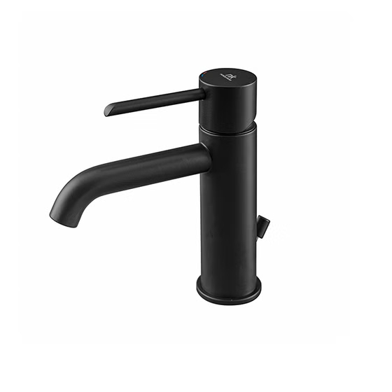 100208350 Noken Round Смеситель для раковины c донным клапаном, черный