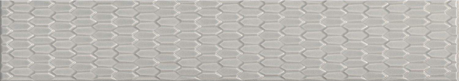 LSB002 Бордюр Левада серый светлый глянцевый Kerama Marazzi 40х7,1