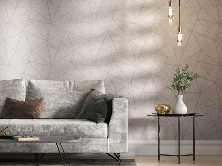 KM5602 Обои виниловые Кутюр мотив, бежевый светлый KERAMA MARAZZI