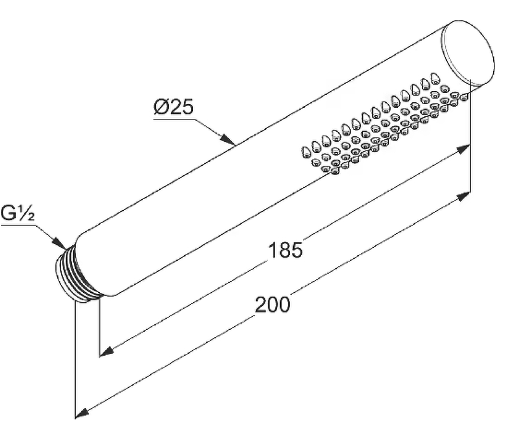 Ручной душ Kludi Nova Fonte, черный матовый, 3912039-00