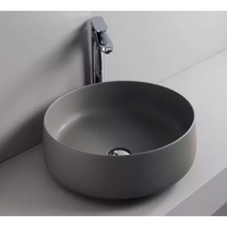 Раковина ARTCERAM, COGNAC настольная Ø 42 см, цвет grigio oliva, COL001 15 00