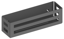 24954 370000 Keuco Корзинка для душа, съёмная, со скрытым креплением, черный матовый 32см