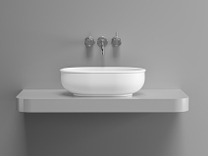 Раковина DA-2111 на столешницу (500х320х150) Solid Surface, белая