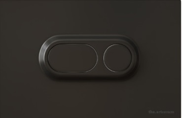 702.000.17 Смывная клавиша Atelier, Artceram, черная