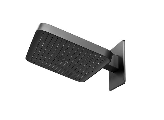 100360843 Noken Plump Верхний душ (360х240) с кронштейном, черный матовый