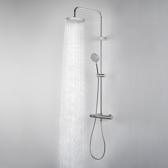 100093268 Noken Smart Душевая стойка с термостататом, хром