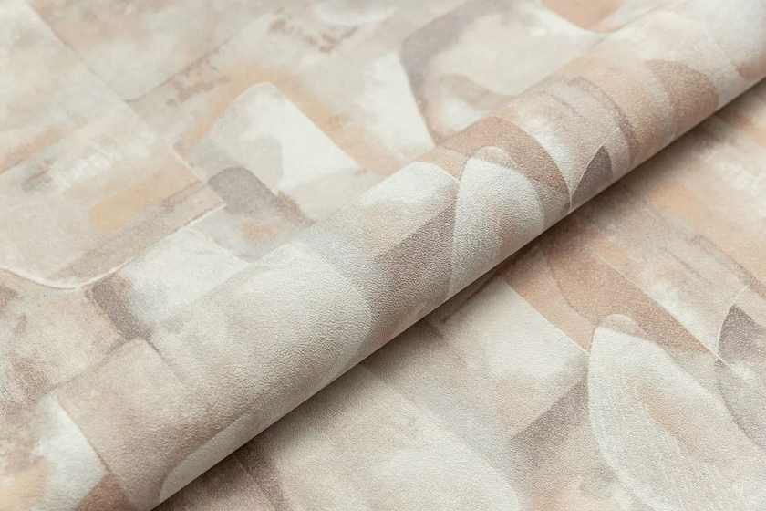 KM8317 Обои виниловые на флизел.  основе Фреш мотив, бежевый абстракция Kerama Marazzi