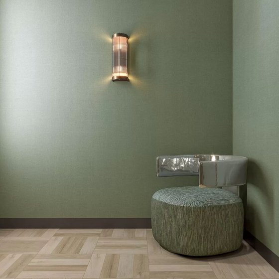 KM8519 Обои виниловые на флизелиновой основе Шафран база, зеленый Kerama Marazzi