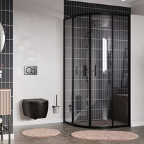 Душевой угол Wasserkraft Dill 61S01, 900x900x2000 мм, 6 мм, черный профиль