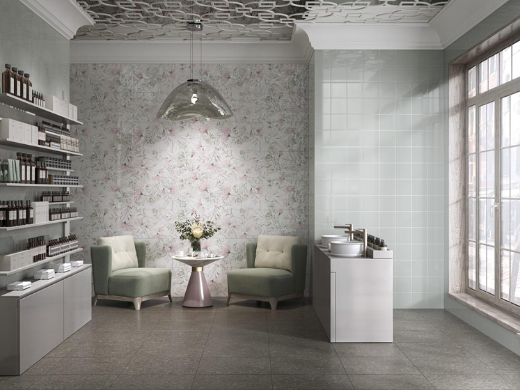 14070R Веро голубой светлый глянцевый обрезной Kerama Marazzi 40x120