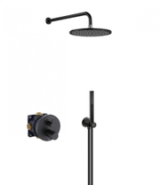 Комплект для душа Kludi Nova Fonte, черный матовый, 7 в 1, 208313915