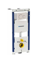 Комплект Geberit Sigma 111.362.00.5 + клавиша 115.882.JT.1 белая матовая,  кольцо хром