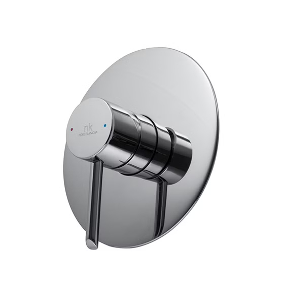 100209471 Noken Round Наружная часть встроенного смесителя для душа, хром