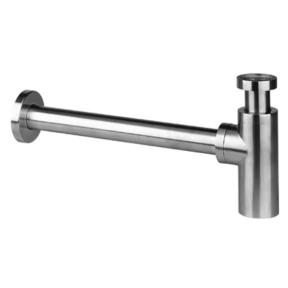 Сифон 1"1/4 для раковины, нержавеющая сталь, CISAL ZA004130D1