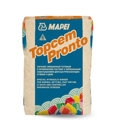 Topcem Pronto, 25кг. - Стяжка полусухая быстросохнущая от 10 до 80мм