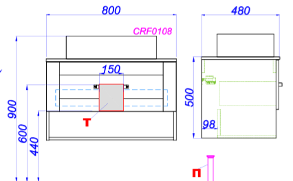 Подвесная тумба Aqwella CRAFT 80см цвет дуб балтийский CRF0108DB