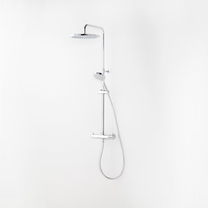 100220170 Душевая стойка с термостатом Noken Tec Round, хром