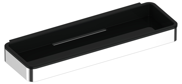 14958 010037 Keuco Plan Корзинка для душа из 2-х частей, хром/темно-серый (RAL 7021) 288мм